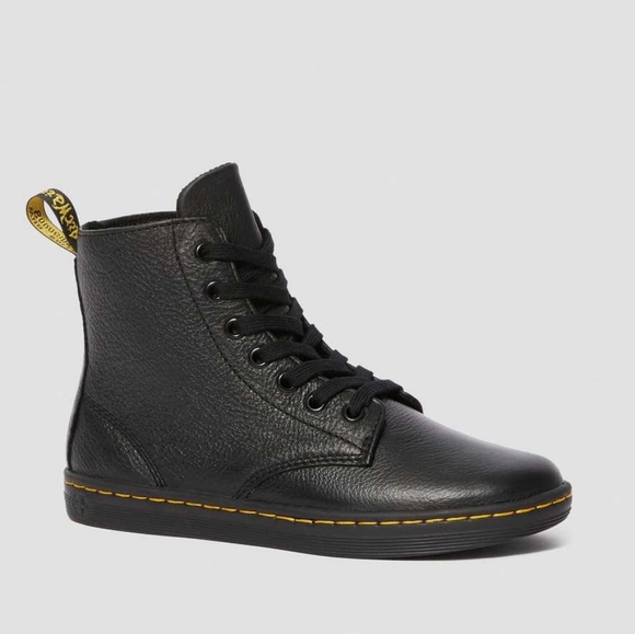 Dr. Martens Shoes - Leyton's Black Leather Doc Martens
